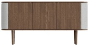 Sivo-hnedá nízka komoda v dekore duba 150x75 cm Treasures – UMAGE