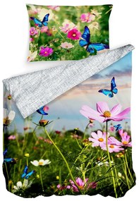 Gipetex Natural Dream 3D talianská obliečka 100% bavlna Garden - 140x220 / 70x90 cm