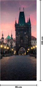 Fototapeta na dvere - Na Karlovom moste (95x205cm)