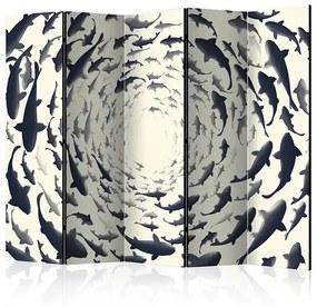 Paraván - Fish Swirl II [Room Dividers] Veľkosť: 225x172, Verzia: Akustický