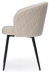 Jedálenská stolička HAMPTON teddy boucle, béžová