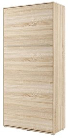 Sklápacia posteľ Concord Pro I, Farby: biely / biely lesk, Rozmer postele: 90x200
