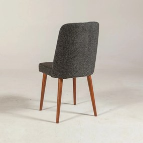 Jedálenská stolička Vina Anthracite a Walnut