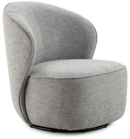 Svetlosivé otočné kreslo Edna – MOME