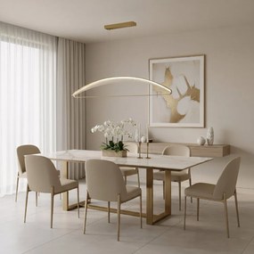 Toolight Toolight, stropné svietidlo 100cm, 50W, 4000K, 3500lm, G124-CP, zlatá, OSW-02616