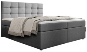 Čalúnená posteľ boxspring SALMA + vrchný matrac - inari 91 / 160x200