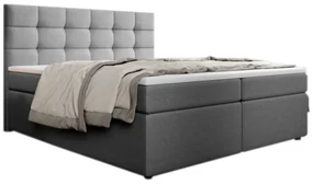 Čalúnená posteľ boxspring SALMA + vrchný matrac - inari 91 / 160x200