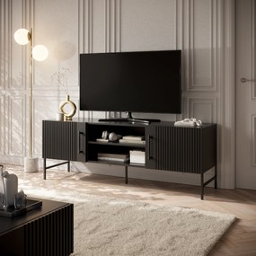 RTV stolík RAFTT 152x55 cm, čierny