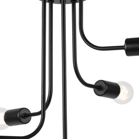 Prisadený luster TRINITY 5xE27/15W/230V čierna