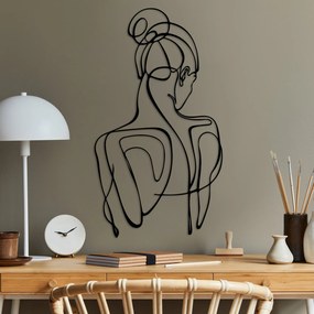 Nástenná kovová dekorácia Sorella 1 čierna