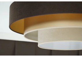 Duolla - LED Stropné svietidlo LUNETA LED/26W/230V pr. 60 cm 4000K hnedá/zlatá