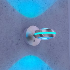 Trio WiZ Vista nástenné LED svietidlo, nikel matné