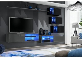 Obývacia Stena Switch Xxiv Grafit/Čierna