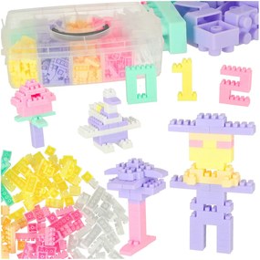 KIK 3D vzdelávacie tehličky BOX 580el. pastel