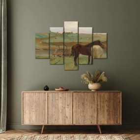 Obraz - Edgar Degas, Horses in a Meadow, reprodukcia (150x105 cm)