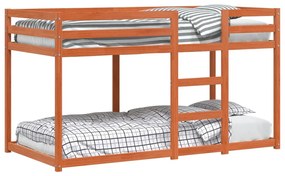 Poschodová posteľ voskovo hnedá 90x190 cm borovicový masív 3214875
