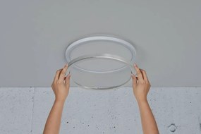 NORDLUX Stmievateľné stropné svietidlo LED do kúpeľne OJA, 14,5 W, teplá biela, 30 cm, chróm