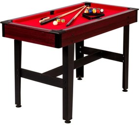 GamesPlanet® biliardový stôl COMPACT, červený, 4ft