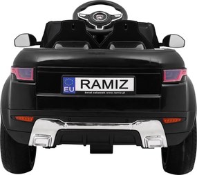 Ramiz Elektrické autíčko Rapid Racer pre deti, čierne SUV + diaľkové ovládanie