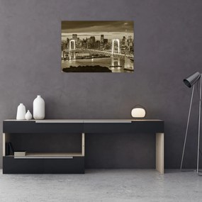 Obraz - Zlaté veľkomesto (70x50 cm)