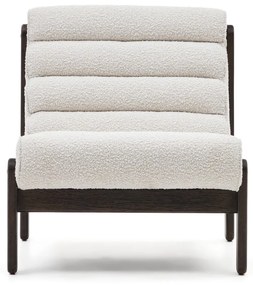 Biele kreslo z textílie buklé Magira – Kave Home