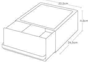 Čierna škatuľka na čaj Tower – YAMAZAKI