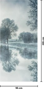 Fototapeta na dvere - Zimná príroda (95x205cm)
