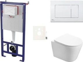 Závesný WC set do ľahkých stien / predstenová SAT Infinitio SIKOSSIN20K