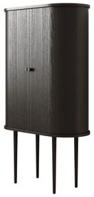 Vysoká komoda Clementa z masivu 75 cm černá