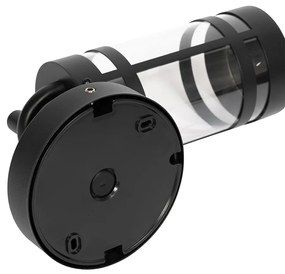 Vonkajšia nástenná lampa čierna IP44 so senzorom súmraku - Ruben