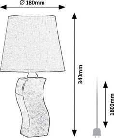 Rabalux DAYAMI stolná lampa 74073