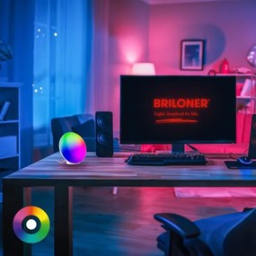 Brilo - LED RGBIC Stmievateľná nabíjacia stolná lampa TARA LED/6W/5V Wi-Fi Tuya+DO