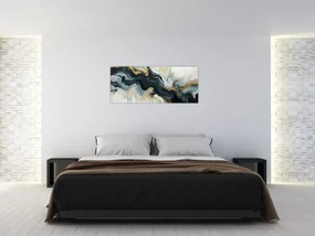 Obraz - Mramorovaná kresba (120x50 cm)