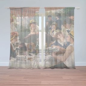 Sablio Záclony Raňajky veslárov - Auguste Renoir: 2ks 150x250cm