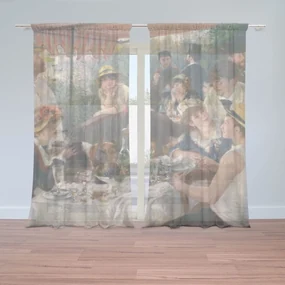 Sablio Záclony Raňajky veslárov - Auguste Renoir: 2ks 150x250cm