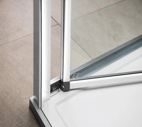 Polysan Polysan, EASY LINE obdĺžniková sprchová zástena 1000x900mm, skladacie dvere, L/P varianta, číre sklo, EL1910EL3315