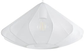 Eglo 43997 - Luster na lanku DOLWEN 1xE27/40W/230V pr. 42,5 cm biela