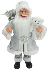 Dekorácia Santa Claus Strieborný 60cm