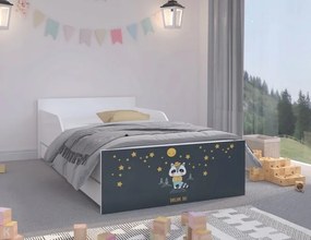 Pohodlná detská posteľ 160 x 80 cm motívom nočnej oblohy