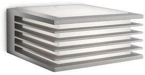 Philips - Vonkajšie nástenné svietidlo SHADES 1xE27/15W/230V IP44 šedá