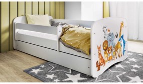 Detská postieľka Babydreams zvieratká biela