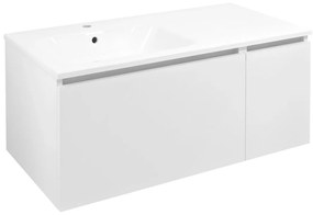 Sapho Sapho, LOREA skrinka s umývadlom 101x46x51,5cm (70+30cm), ľavá, biela matná, LE070-3131-L-01