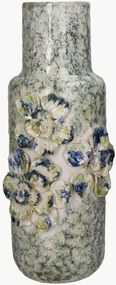 Ručne vyrobená váza Blue Flowers, V 39 cm