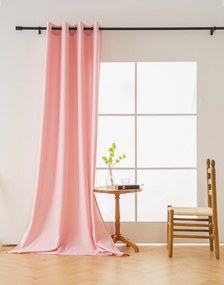 Záves OXFORD LIGHT 140x250 cm, ružový Zavesenie: Kovové krúžky