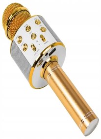 WS 858 BEZDRÔTOVÝ MIKROFÓN KARAOKE zlatá