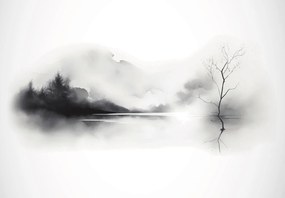 Fototapeta - Krajina, vektorová grafika (147x102 cm)