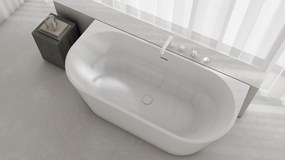 Deante Akrylátová voľne stojaca vaňa k stene Silia 160x75 - KDS 016W