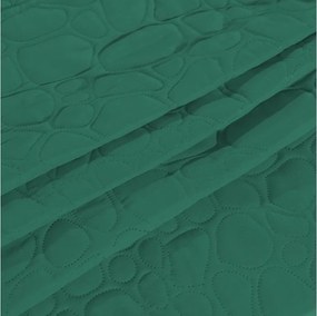 Zelený prehoz na posteľ STONE Rozmer: 200 x 220 cm