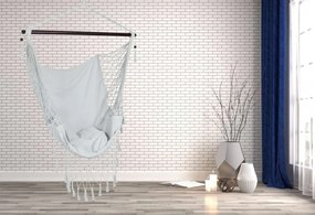 Brazílske hojdacie kreslo BAHIO šedé