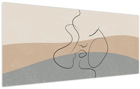 Obraz - Line art bozk (120x50 cm)